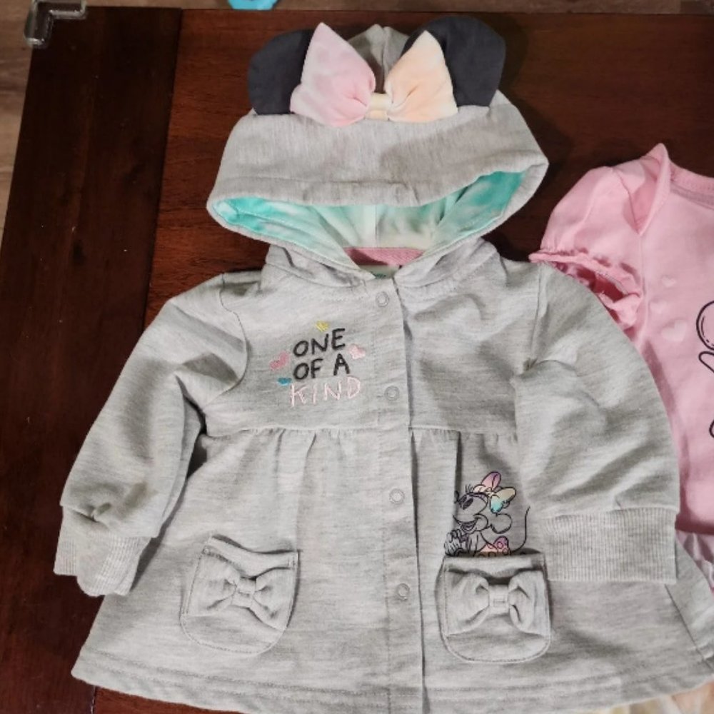 3-6M Disney Baby Tie-Dye Minnie Mouse Outfits